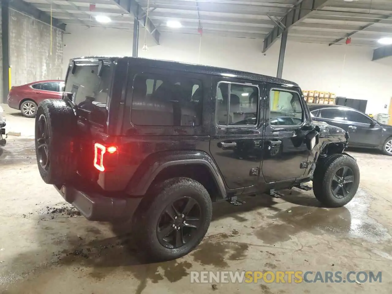 3 fotografías del automóvil dañado 1C4HJXEN8MW772617 JEEP WRANGLER 2021