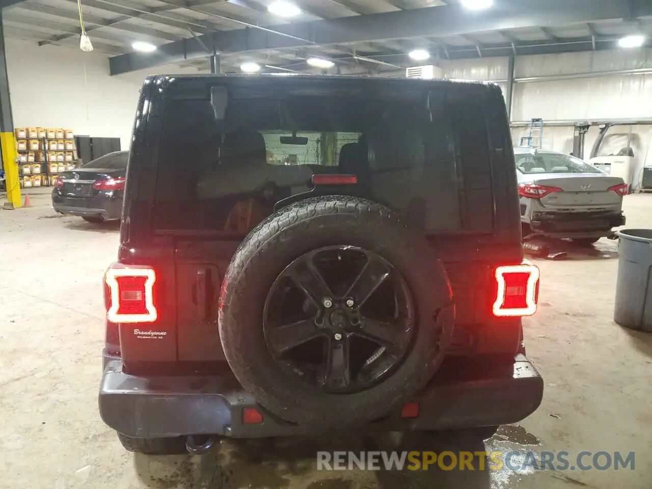 6 fotografías del automóvil dañado 1C4HJXEN8MW772617 JEEP WRANGLER 2021