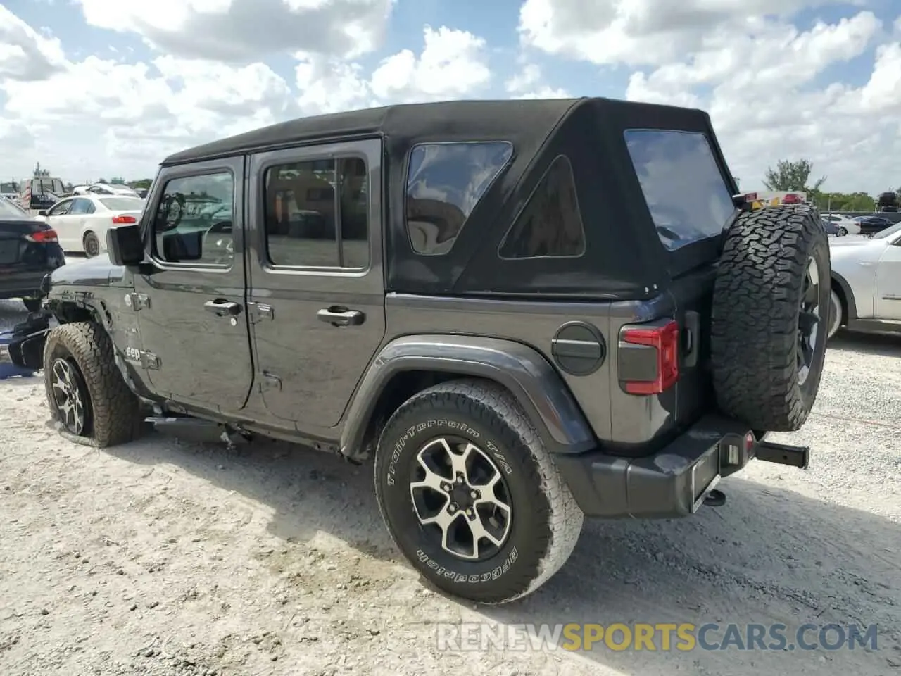 2 fotografías del automóvil dañado 1C4HJXEN9MW574788 JEEP WRANGLER 2021