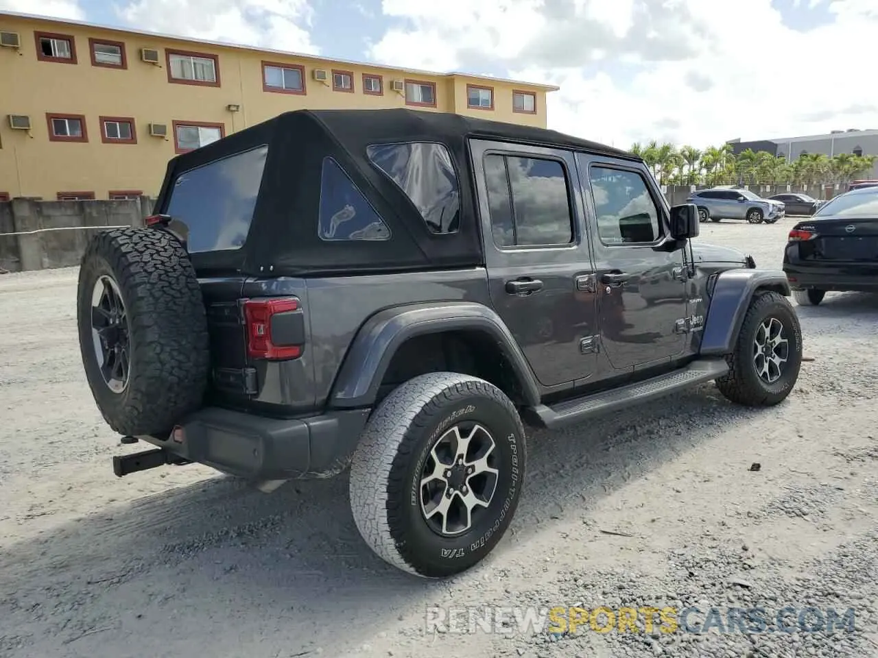 3 fotografías del automóvil dañado 1C4HJXEN9MW574788 JEEP WRANGLER 2021