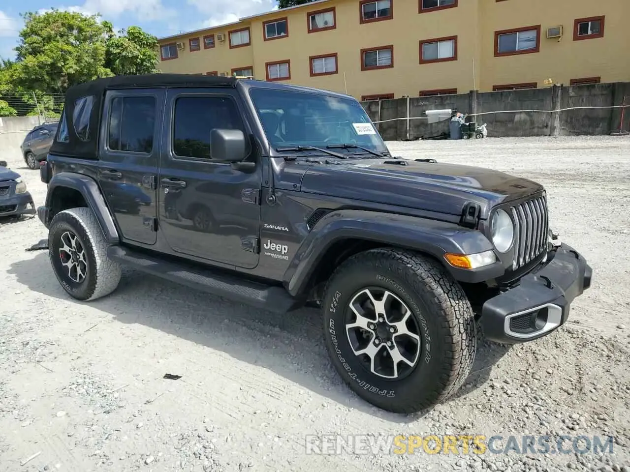 4 fotografías del automóvil dañado 1C4HJXEN9MW574788 JEEP WRANGLER 2021