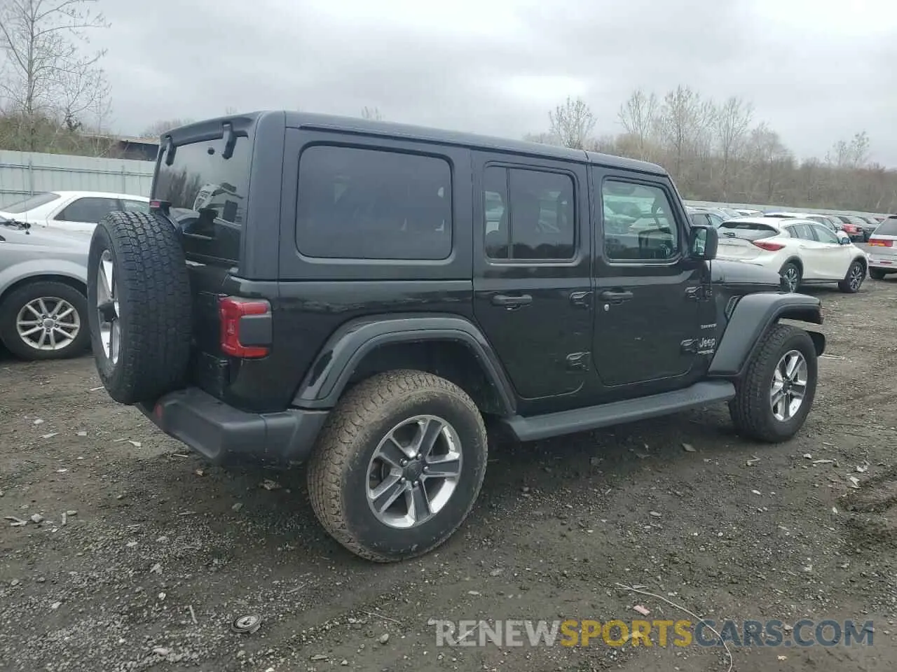 3 fotografías del automóvil dañado 1C4HJXEN9MW684143 JEEP WRANGLER 2021