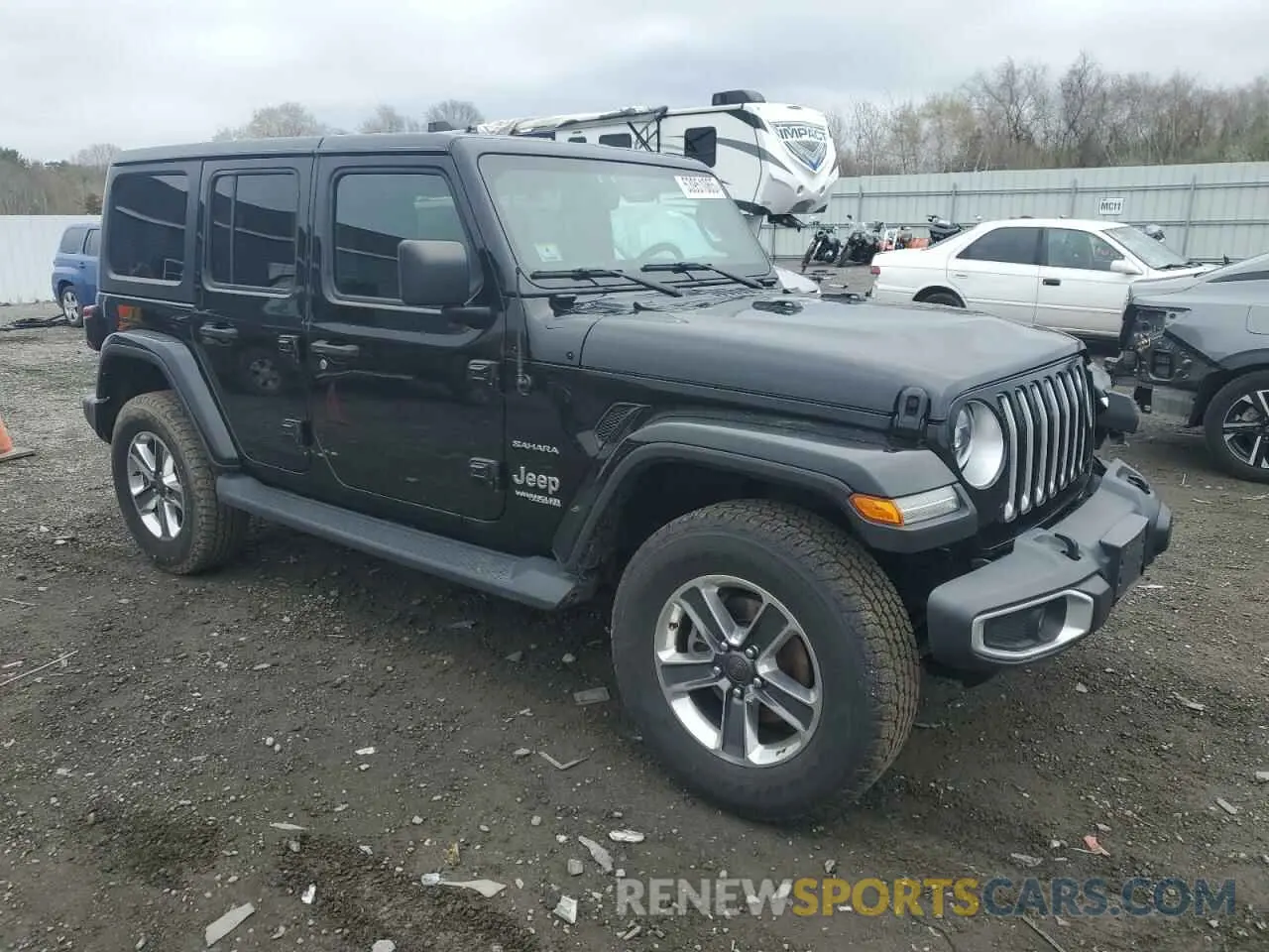 4 fotografías del automóvil dañado 1C4HJXEN9MW684143 JEEP WRANGLER 2021