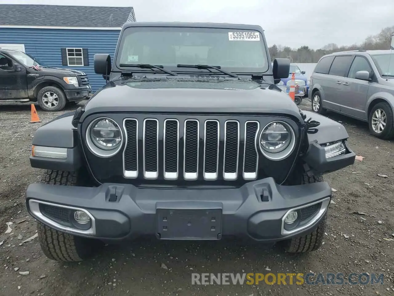 5 fotografías del automóvil dañado 1C4HJXEN9MW684143 JEEP WRANGLER 2021