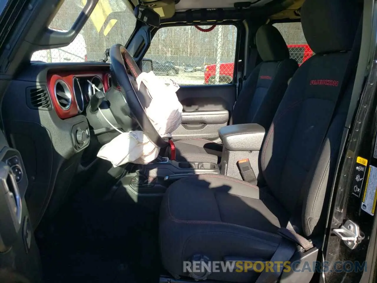 7 fotografías del automóvil dañado 1C4HJXFGXMW580776 JEEP WRANGLER 2021