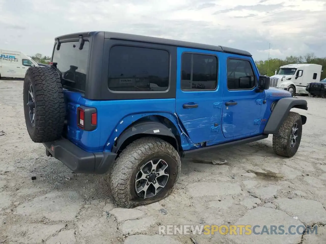 3 fotografías del automóvil dañado 1C4JJXFM7MW794325 JEEP WRANGLER 2021