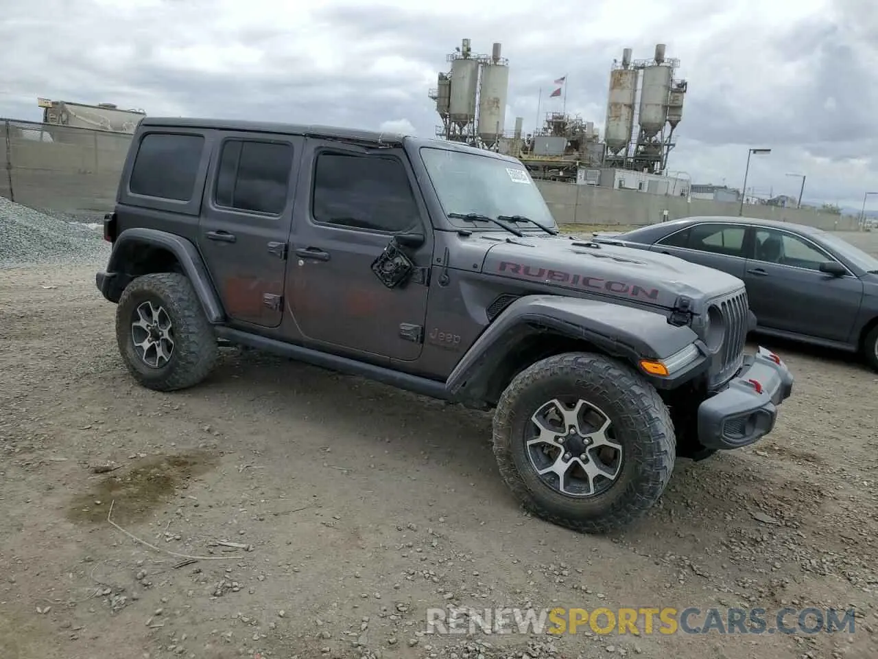 4 fotografías del automóvil dañado 1C4JJXFMXMW536204 JEEP WRANGLER 2021