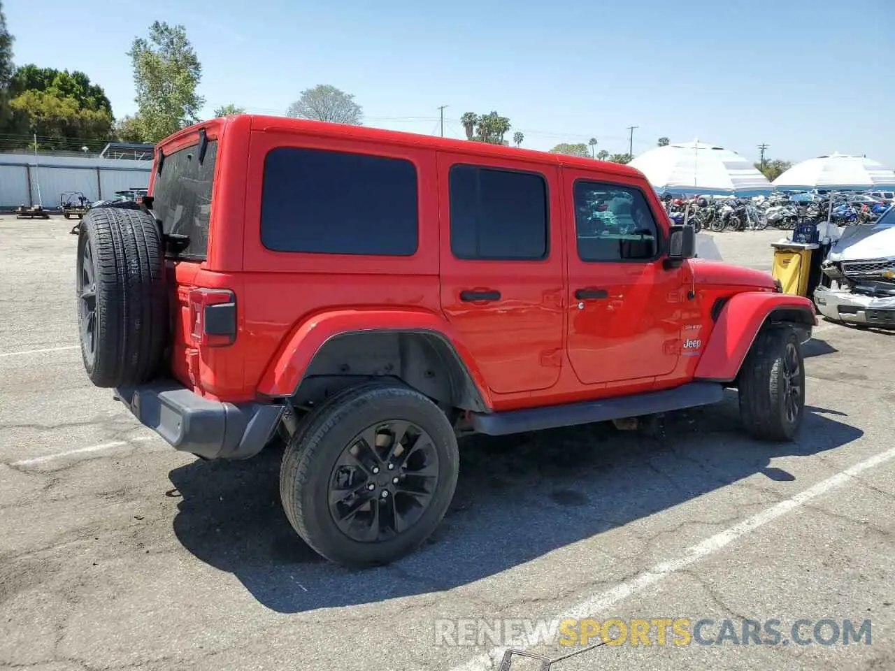 3 fotografías del automóvil dañado 1C4JJXP64MW766076 JEEP WRANGLER 2021