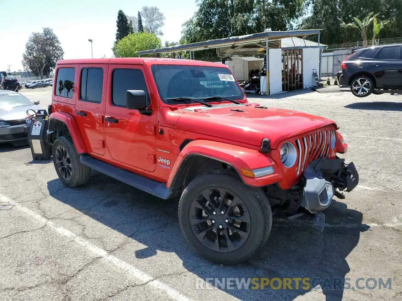 4 fotografías del automóvil dañado 1C4JJXP64MW766076 JEEP WRANGLER 2021