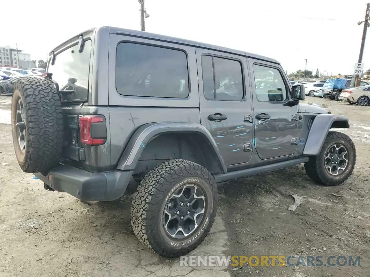 3 fotografías del automóvil dañado 1C4JJXR60MW840428 JEEP WRANGLER 2021