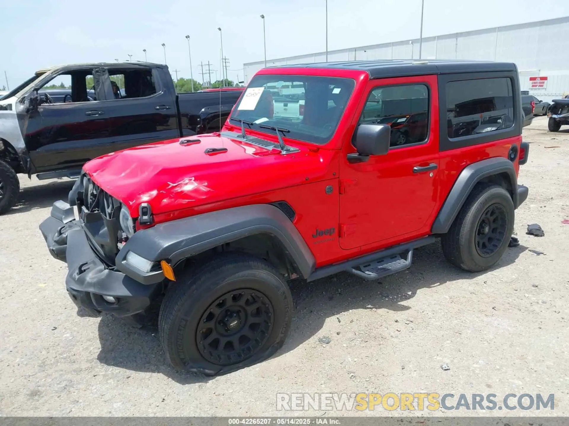 2 fotografías del automóvil dañado 1C4GJXAG3NW195967 JEEP WRANGLER 2022