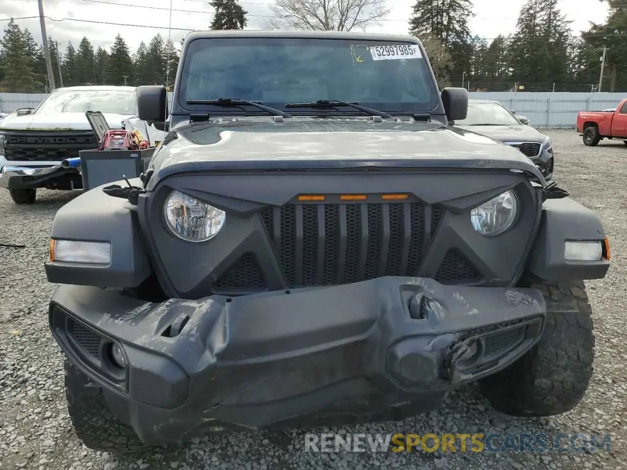 5 fotografías del automóvil dañado 1C4HJXDG6NW141997 JEEP WRANGLER 2022