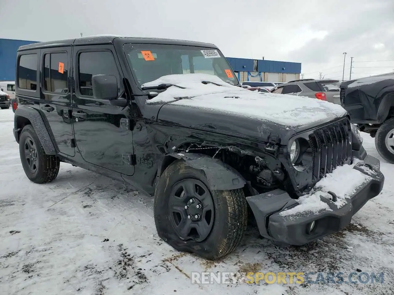 4 fotografías del automóvil dañado 1C4HJXDG7NW227321 JEEP WRANGLER 2022