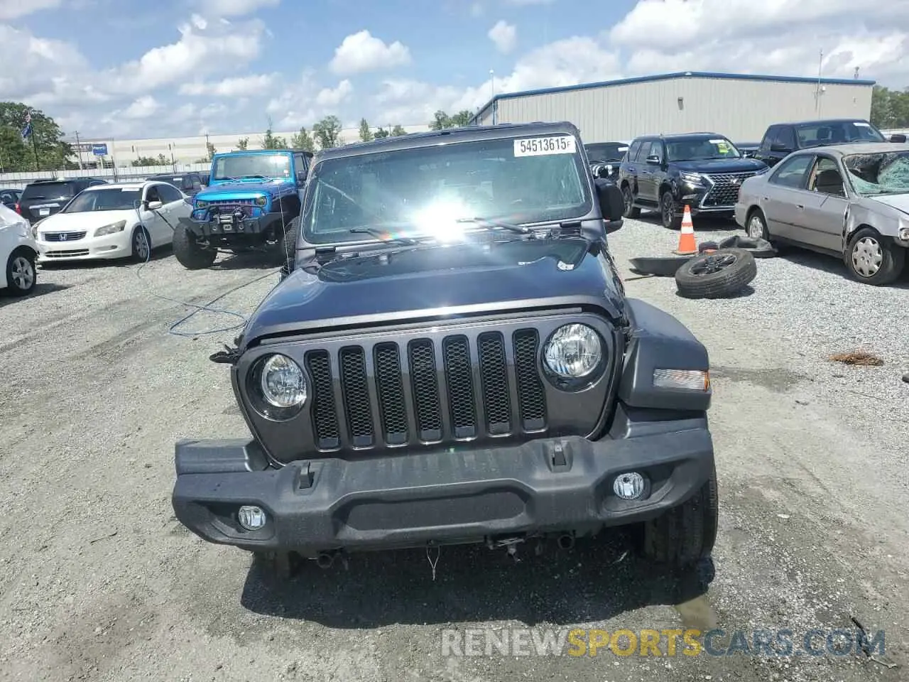 5 fotografías del automóvil dañado 1C4HJXDG9NW149351 JEEP WRANGLER 2022