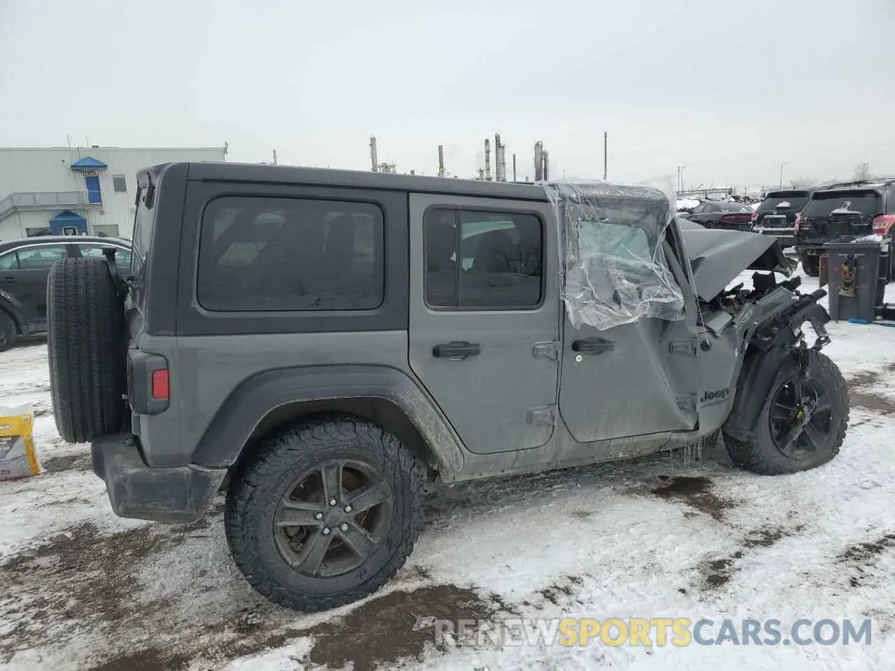3 fotografías del automóvil dañado 1C4HJXDN2NW279504 JEEP WRANGLER 2022