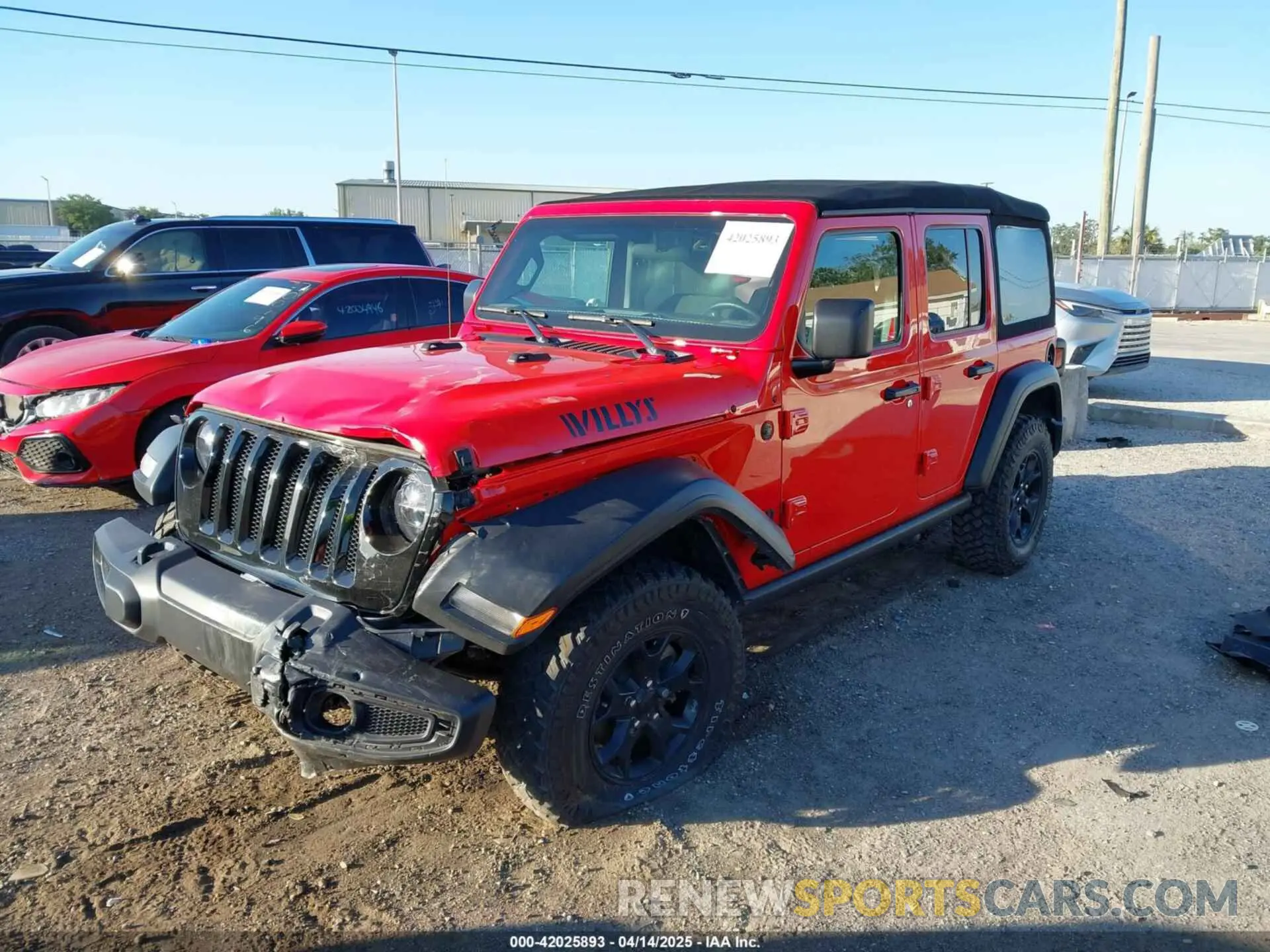 2 fotografías del automóvil dañado 1C4HJXDN3NW129708 JEEP WRANGLER 2022