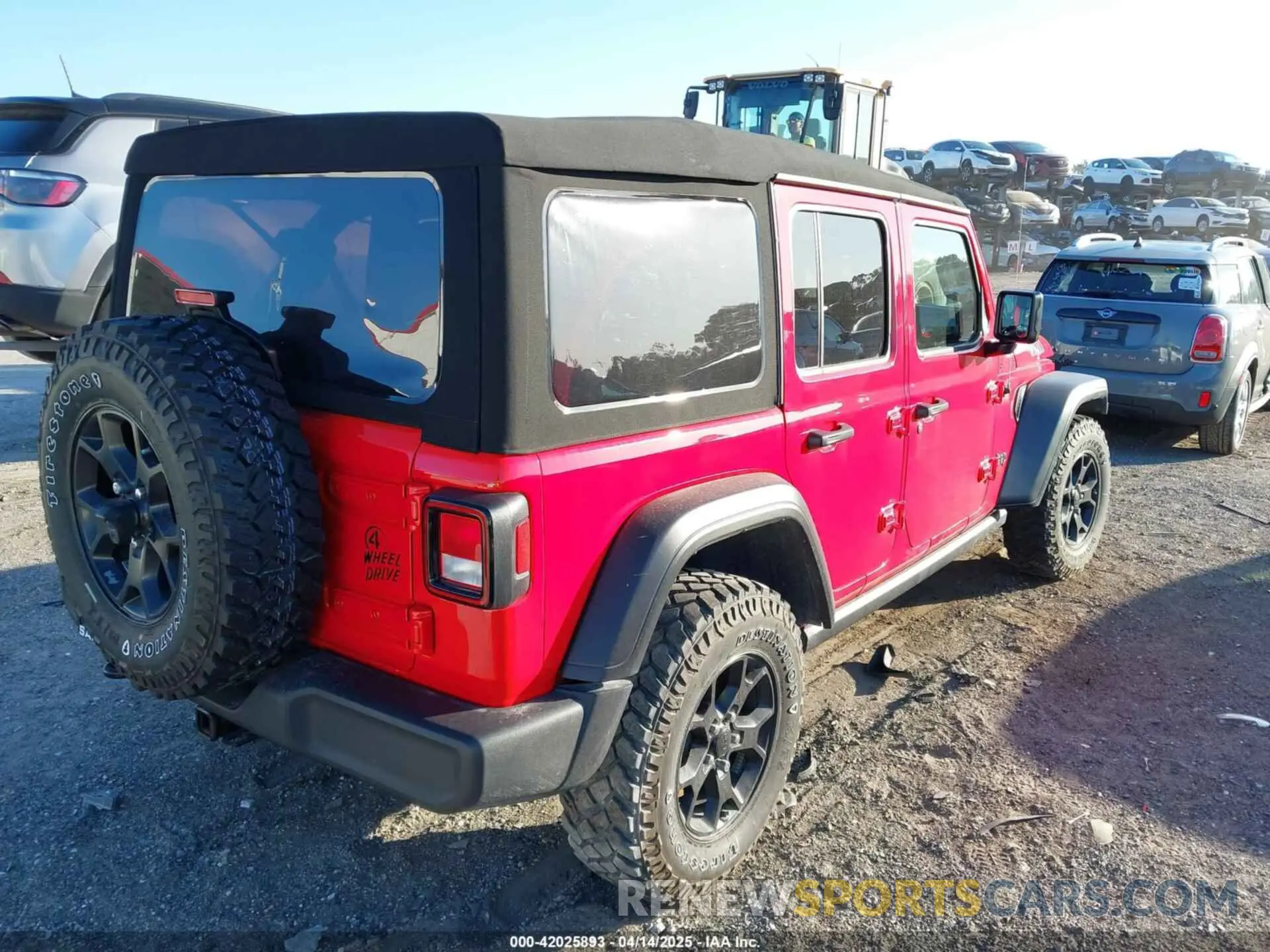 4 fotografías del automóvil dañado 1C4HJXDN3NW129708 JEEP WRANGLER 2022