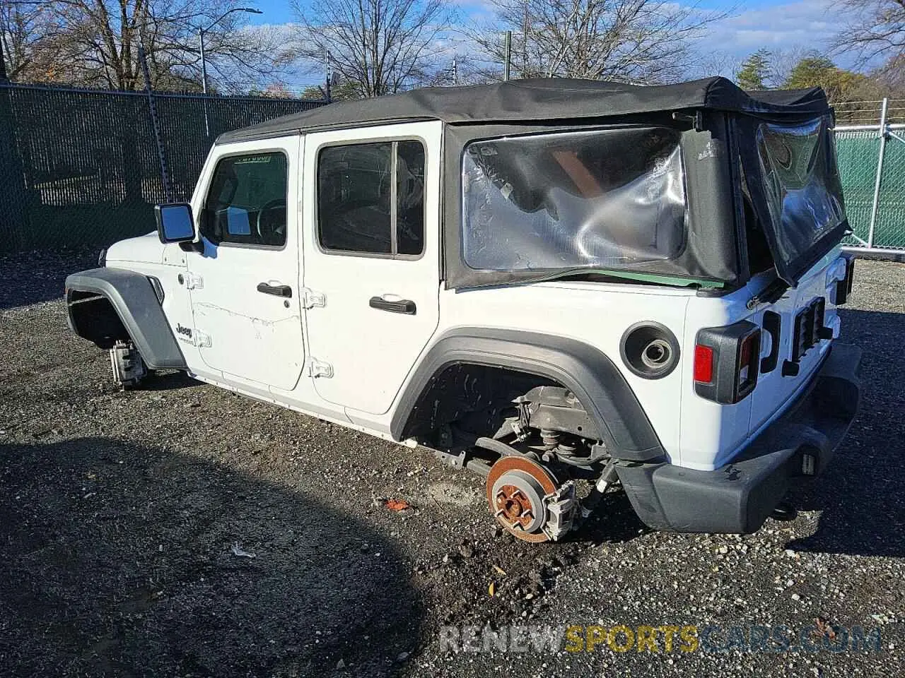 2 fotografías del automóvil dañado 1C4HJXDN7NW270183 JEEP WRANGLER 2022