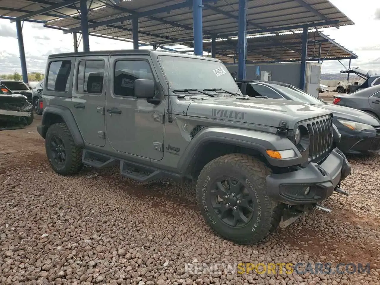 4 fotografías del automóvil dañado 1C4HJXDN8NW241324 JEEP WRANGLER 2022