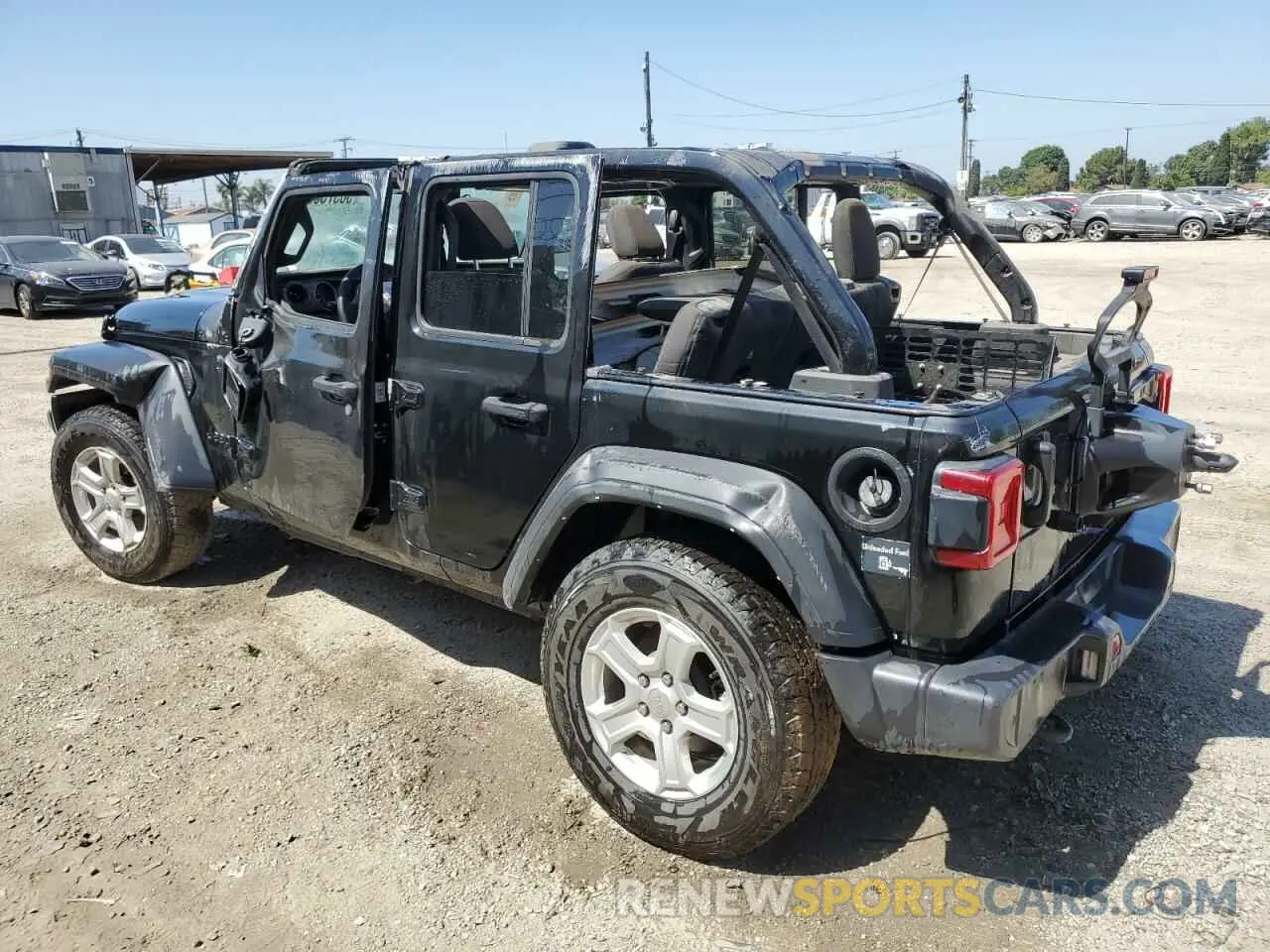 2 fotografías del automóvil dañado 1C4HJXDNXNW216456 JEEP WRANGLER 2022