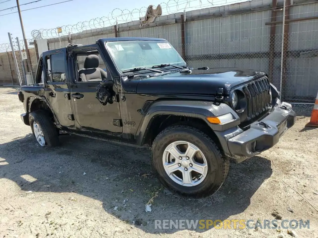 4 fotografías del automóvil dañado 1C4HJXDNXNW216456 JEEP WRANGLER 2022