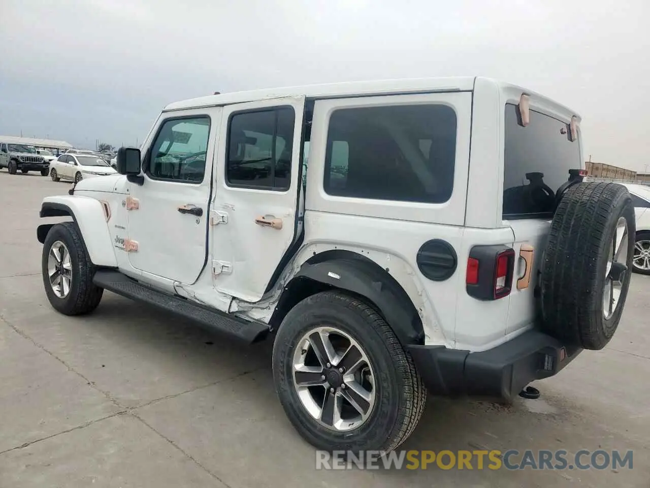 2 fotografías del automóvil dañado 1C4HJXEG0NW240264 JEEP WRANGLER 2022