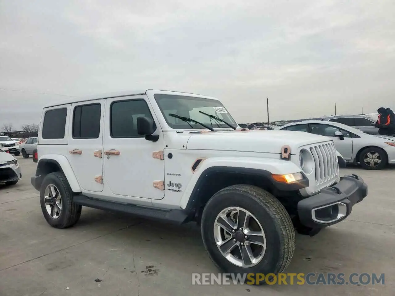 4 fotografías del automóvil dañado 1C4HJXEG0NW240264 JEEP WRANGLER 2022