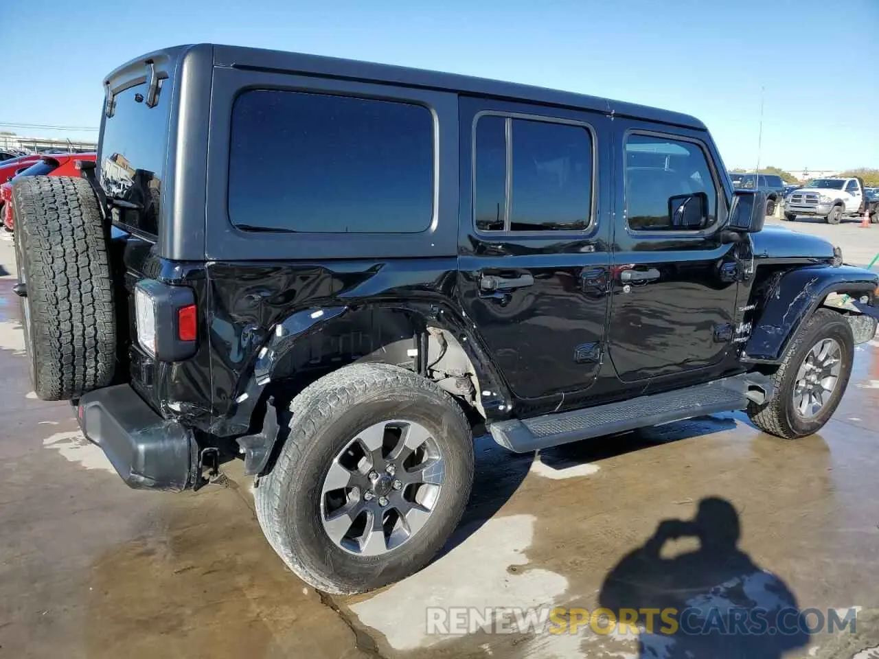 3 fotografías del automóvil dañado 1C4HJXEN5NW145438 JEEP WRANGLER 2022