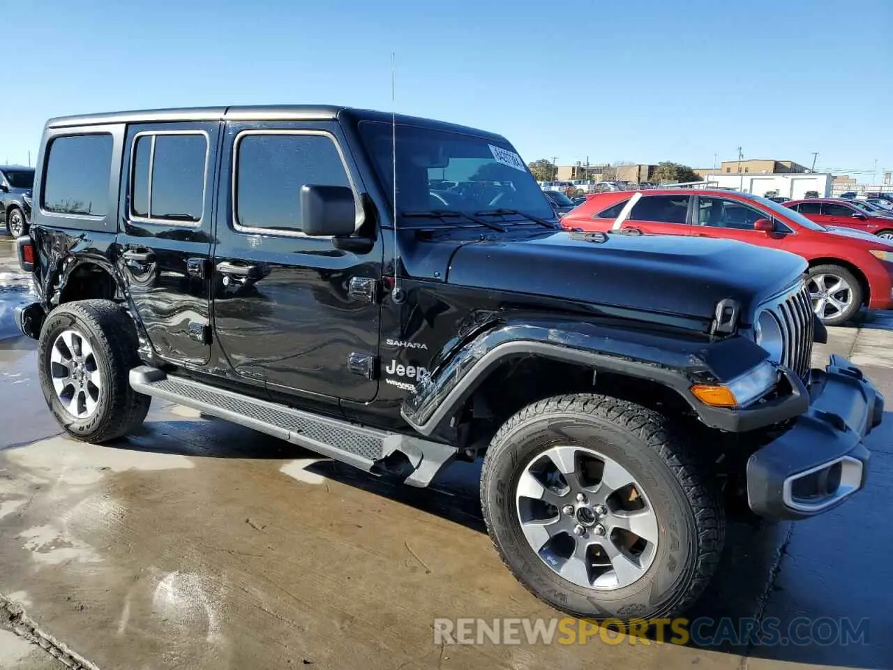 4 fotografías del automóvil dañado 1C4HJXEN5NW145438 JEEP WRANGLER 2022