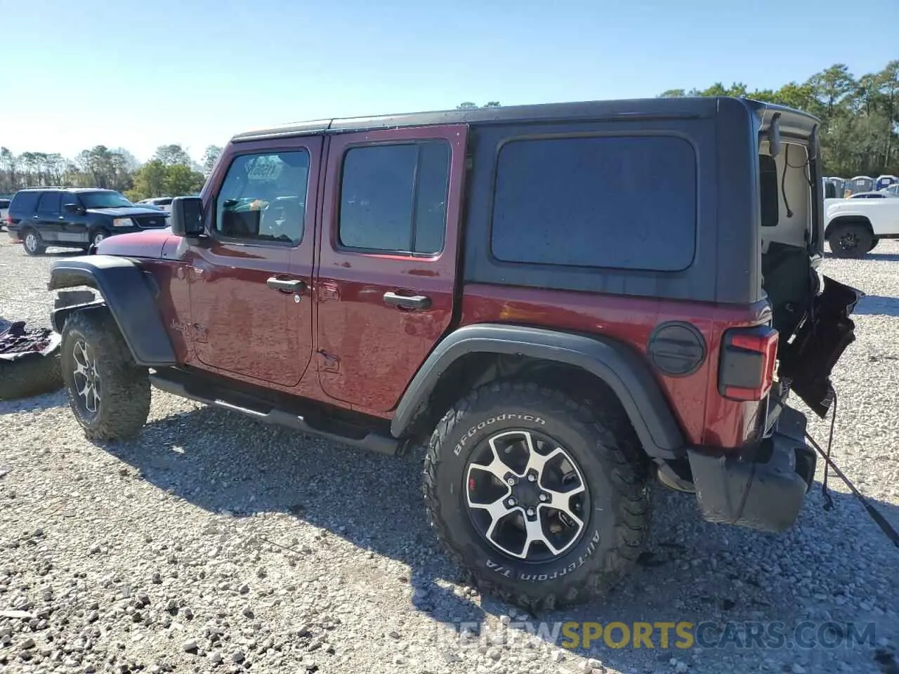 2 fotografías del automóvil dañado 1C4HJXFG1NW116549 JEEP WRANGLER 2022