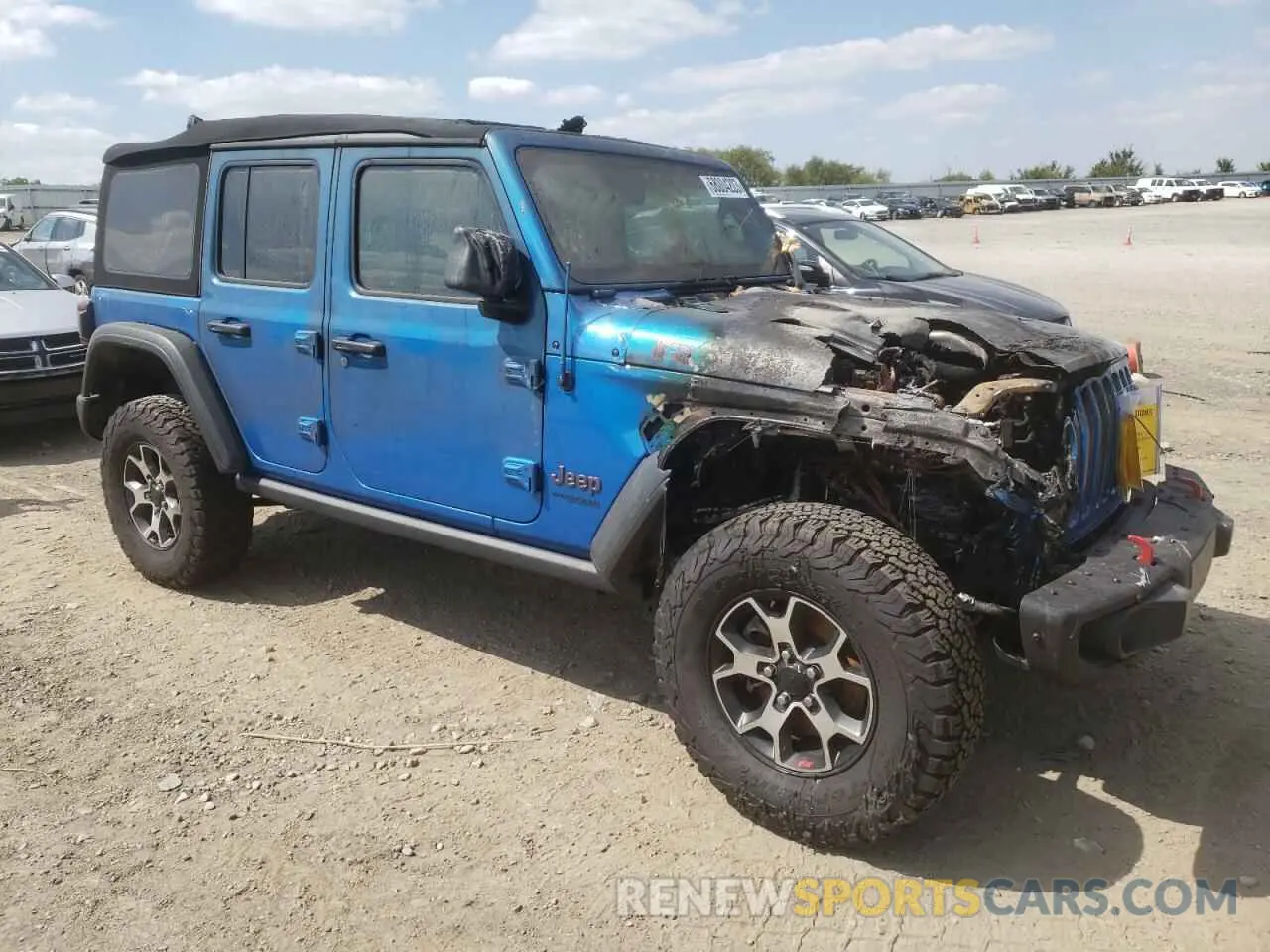 4 fotografías del automóvil dañado 1C4JJXFM7NW237044 JEEP WRANGLER 2022