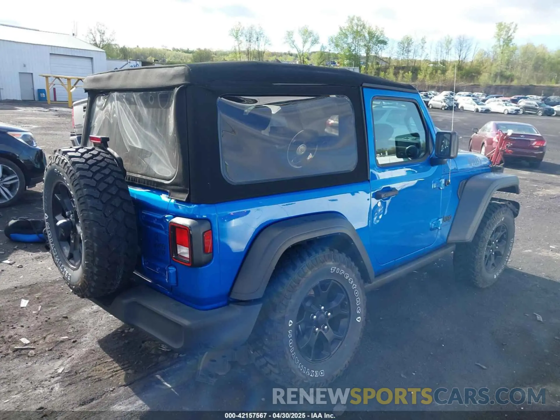 4 fotografías del automóvil dañado 1C4GJXAG1PW643061 JEEP WRANGLER 2023