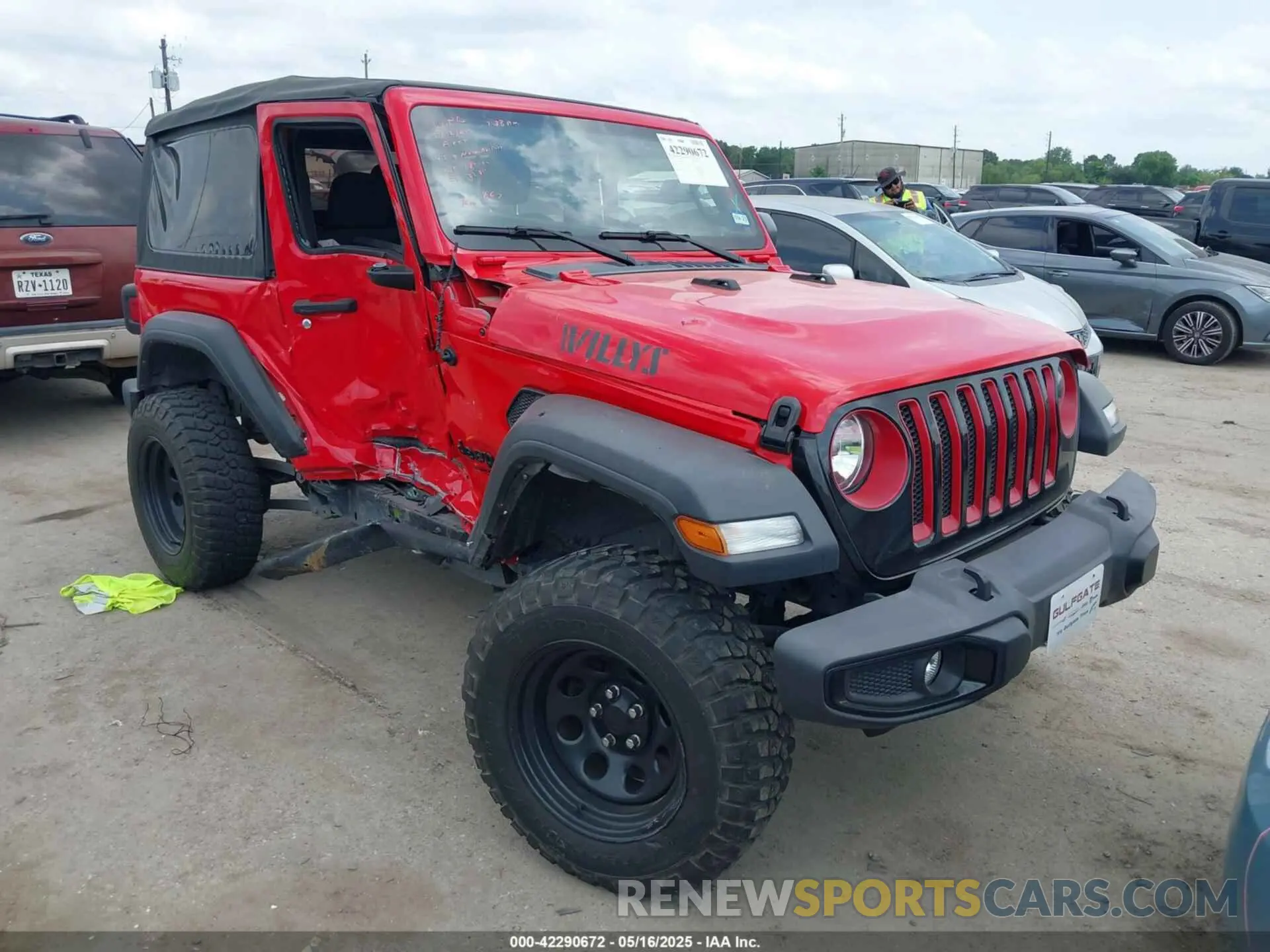 1 fotografías del automóvil dañado 1C4GJXANXPW664733 JEEP WRANGLER 2023