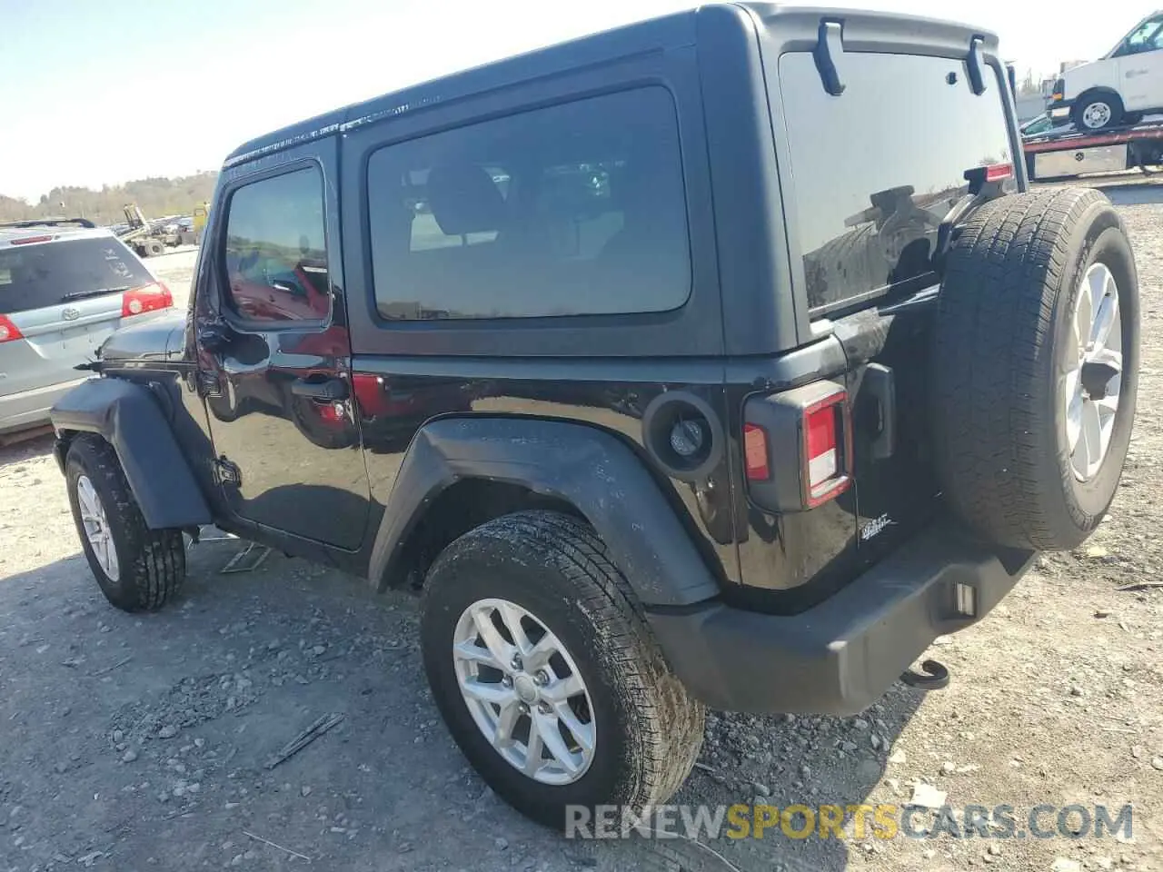2 fotografías del automóvil dañado 1C4HJXAG2PW677952 JEEP WRANGLER 2023