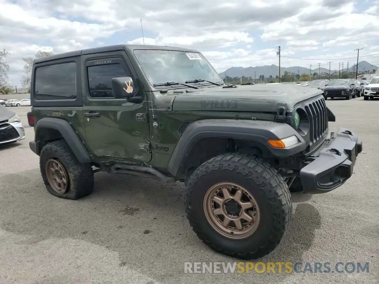 4 fotografías del automóvil dañado 1C4HJXAG3PW549980 JEEP WRANGLER 2023