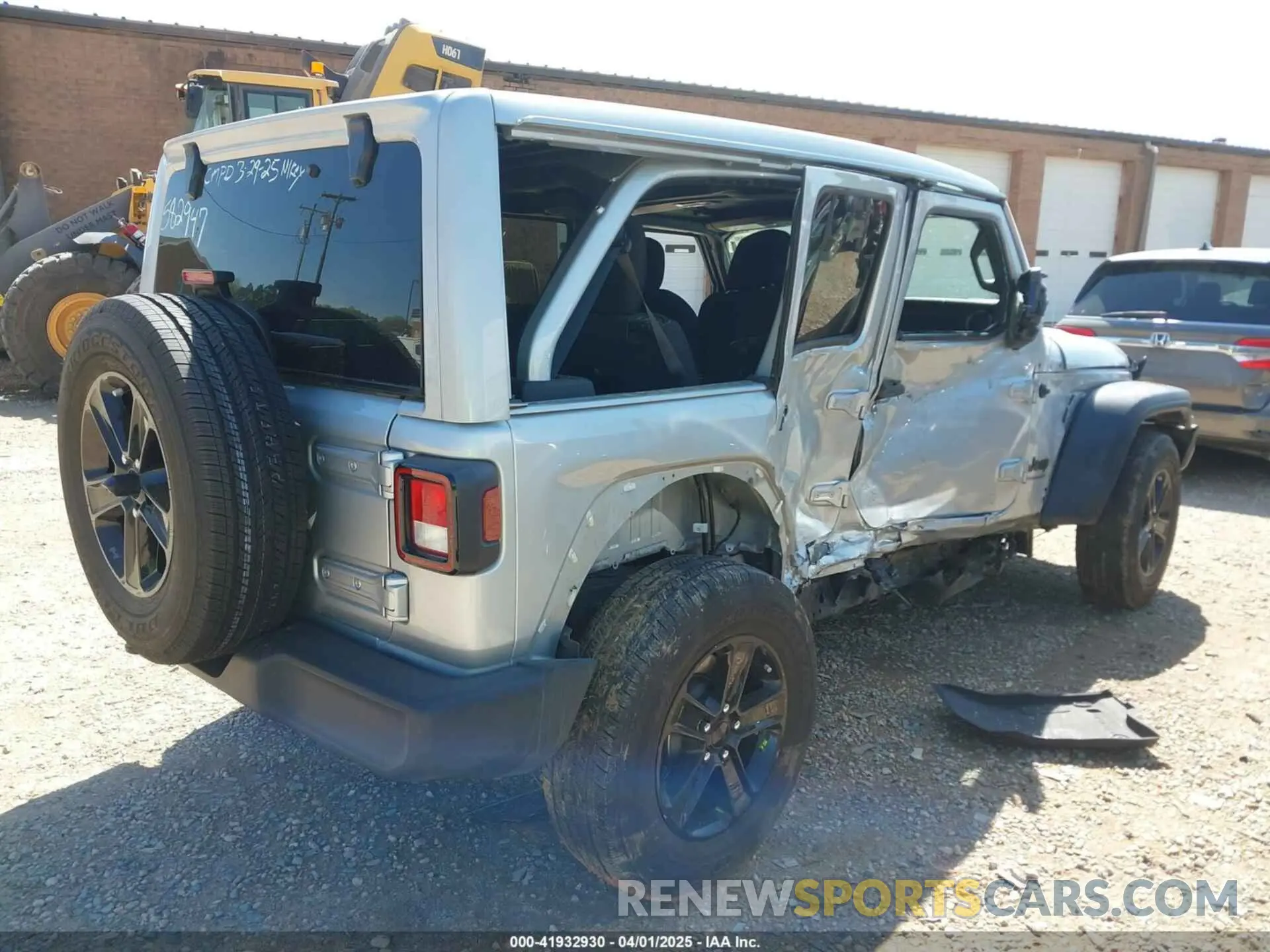 4 fotografías del automóvil dañado 1C4HJXDG0PW582947 JEEP WRANGLER 2023