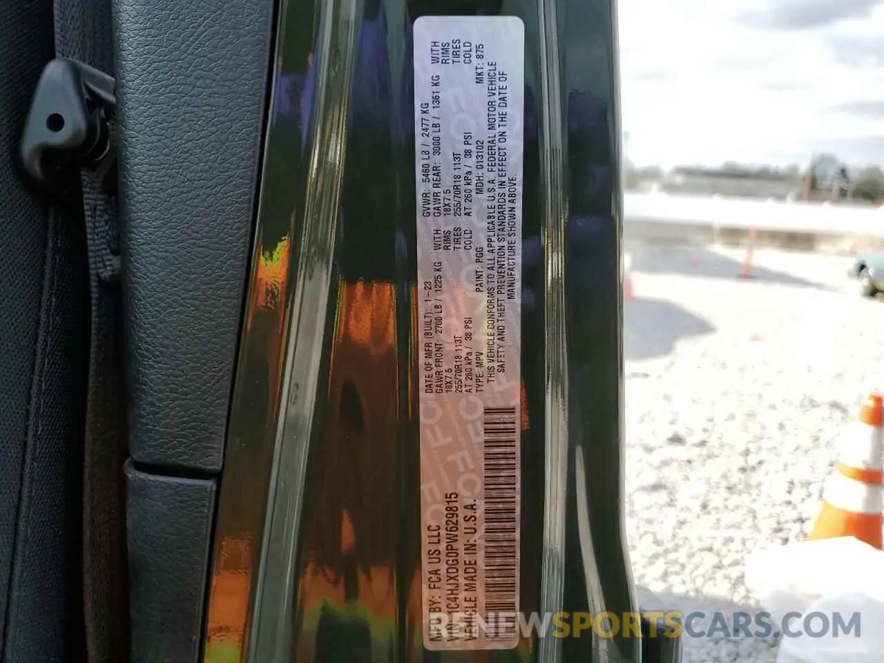 14 fotografías del automóvil dañado 1C4HJXDG0PW629815 JEEP WRANGLER 2023
