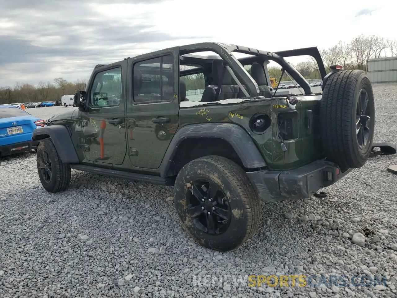 2 fotografías del automóvil dañado 1C4HJXDG0PW629815 JEEP WRANGLER 2023