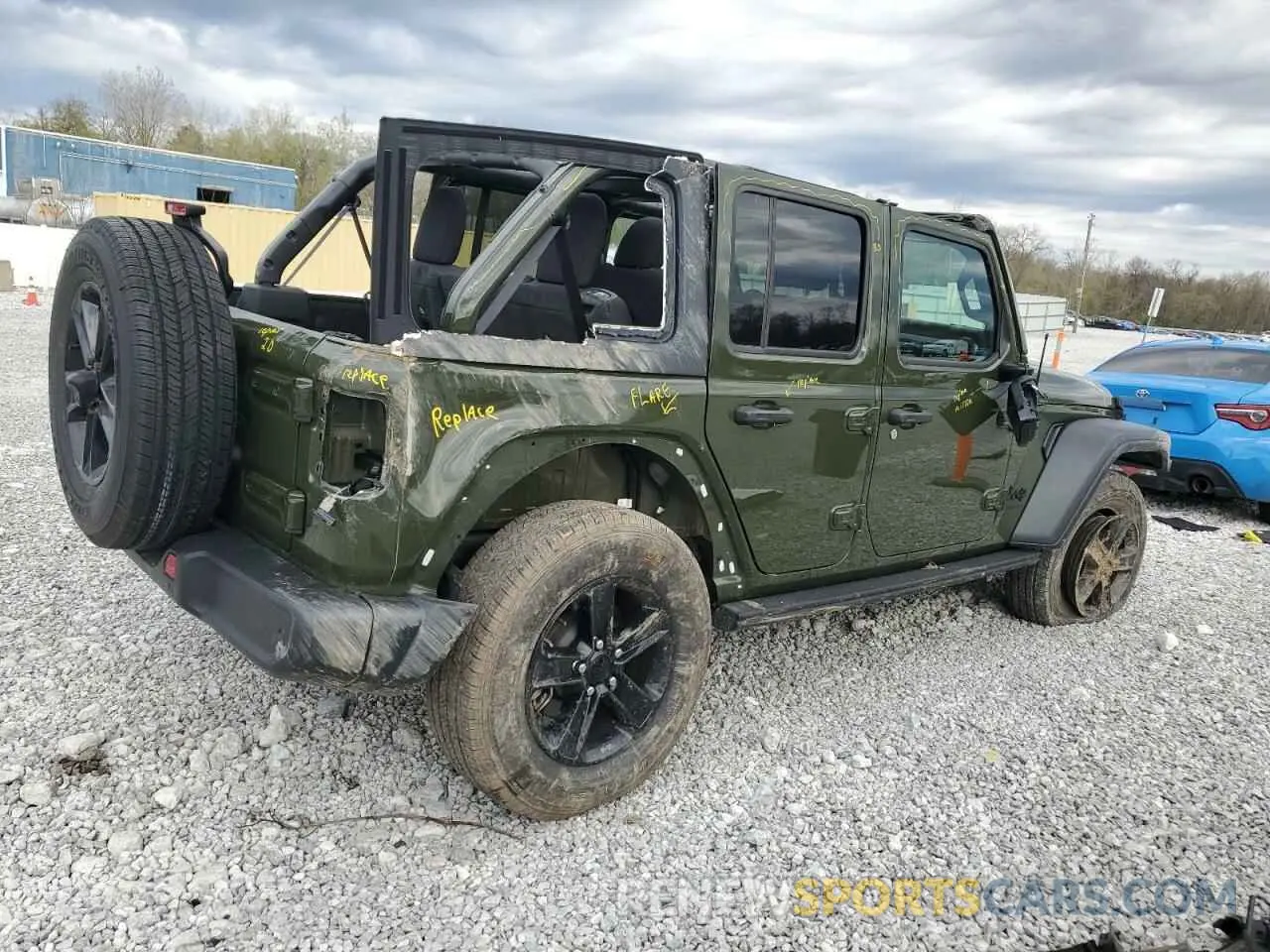 3 fotografías del automóvil dañado 1C4HJXDG0PW629815 JEEP WRANGLER 2023