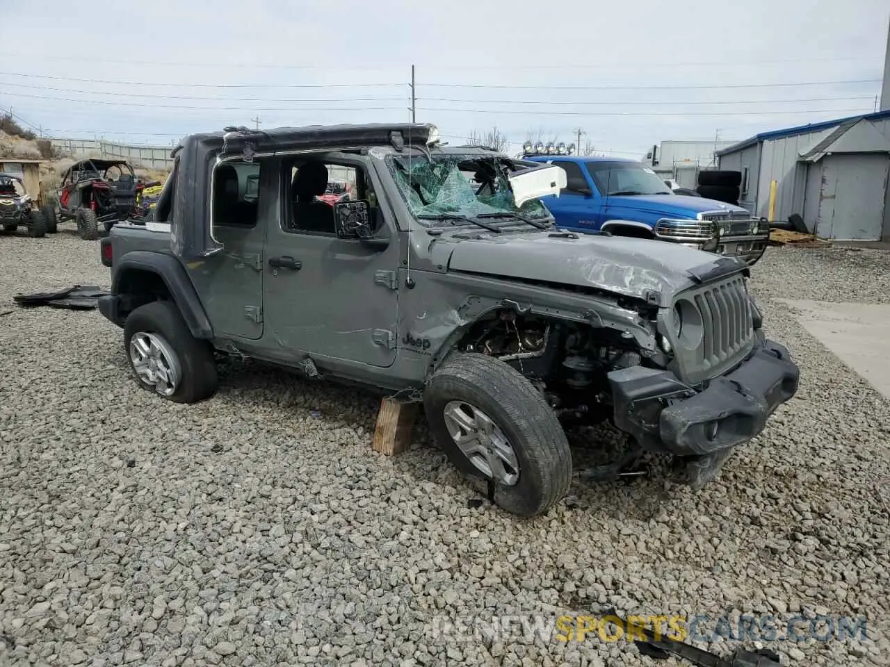 4 fotografías del automóvil dañado 1C4HJXDG2PW533622 JEEP WRANGLER 2023
