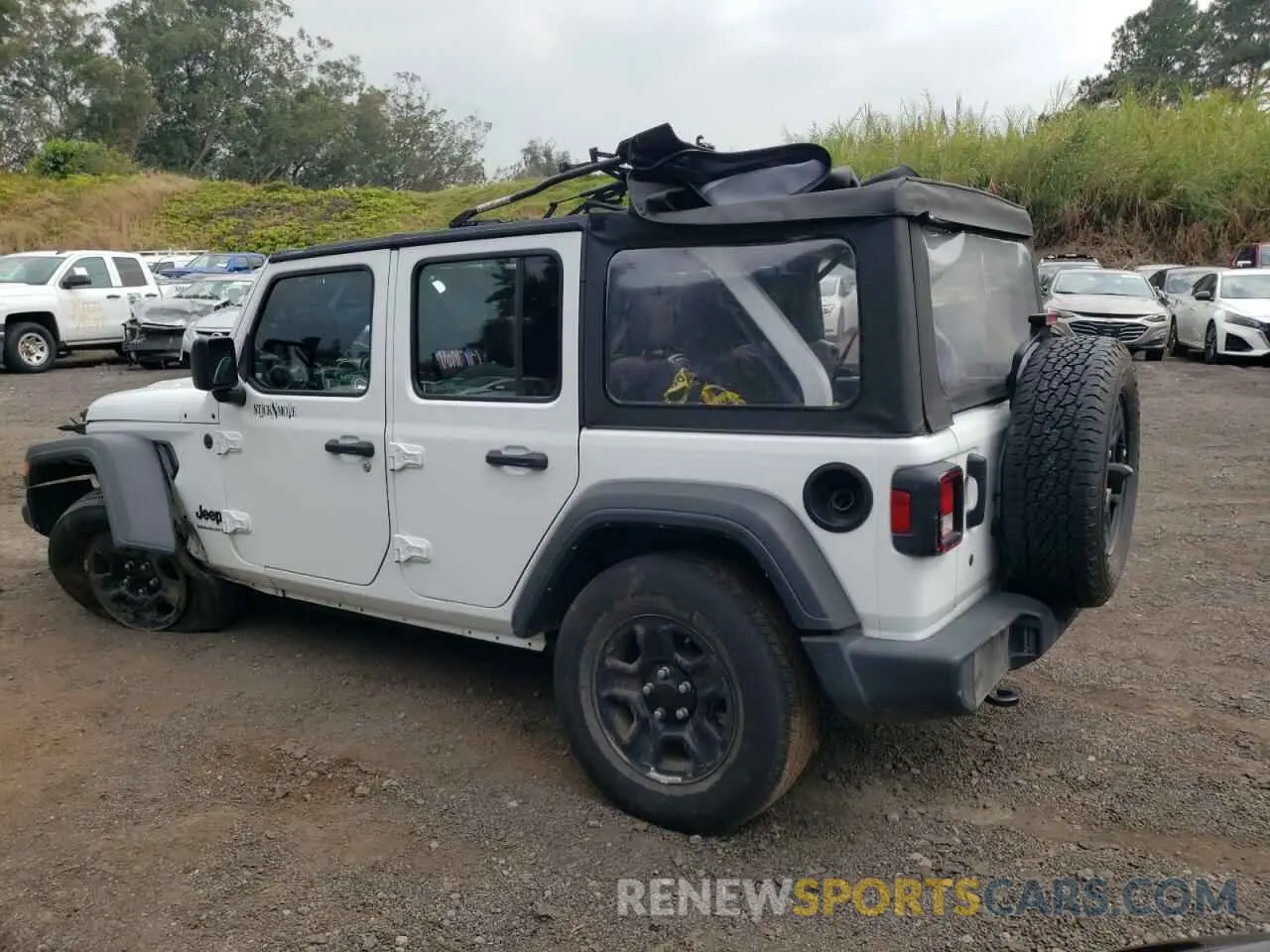 2 fotografías del automóvil dañado 1C4HJXDG2PW697694 JEEP WRANGLER 2023
