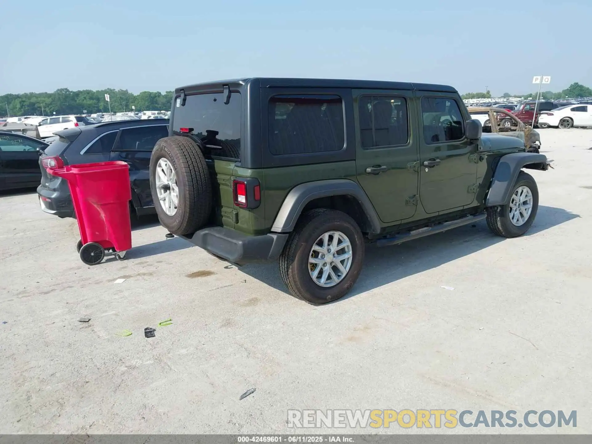 4 fotografías del automóvil dañado 1C4HJXDG7PW646627 JEEP WRANGLER 2023