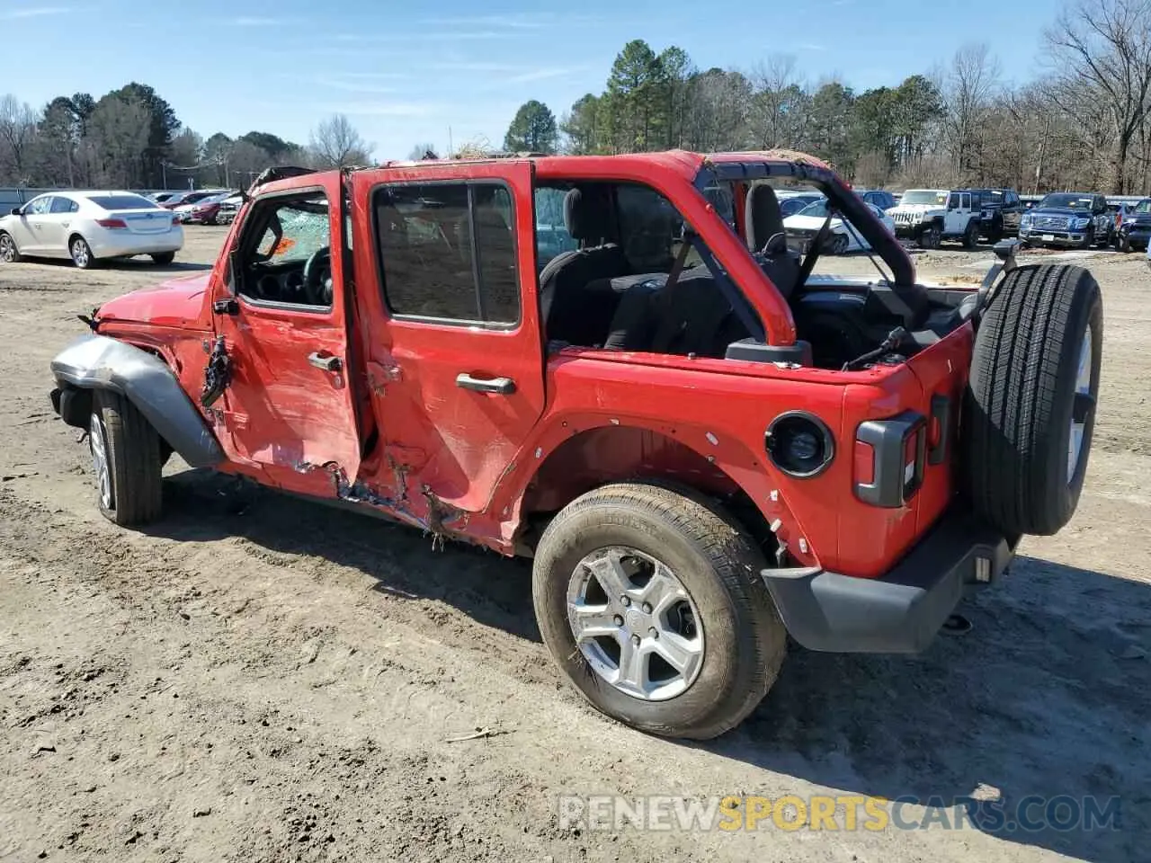 2 fotografías del automóvil dañado 1C4HJXDG8PW507350 JEEP WRANGLER 2023