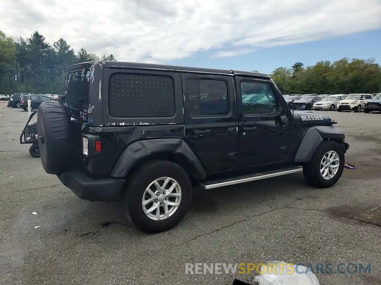 3 fotografías del automóvil dañado 1C4HJXDN6PW618252 JEEP WRANGLER 2023