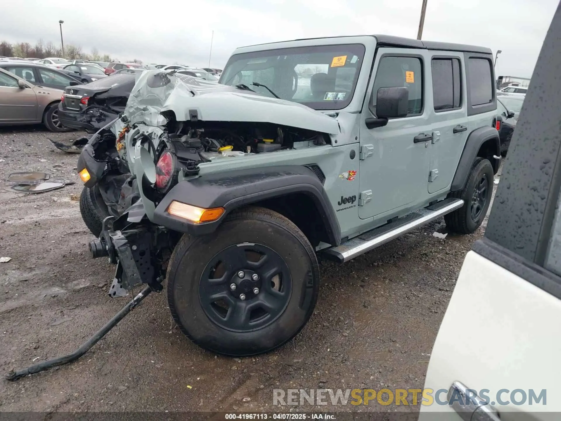 2 fotografías del automóvil dañado 1C4HJXDN7PW546218 JEEP WRANGLER 2023