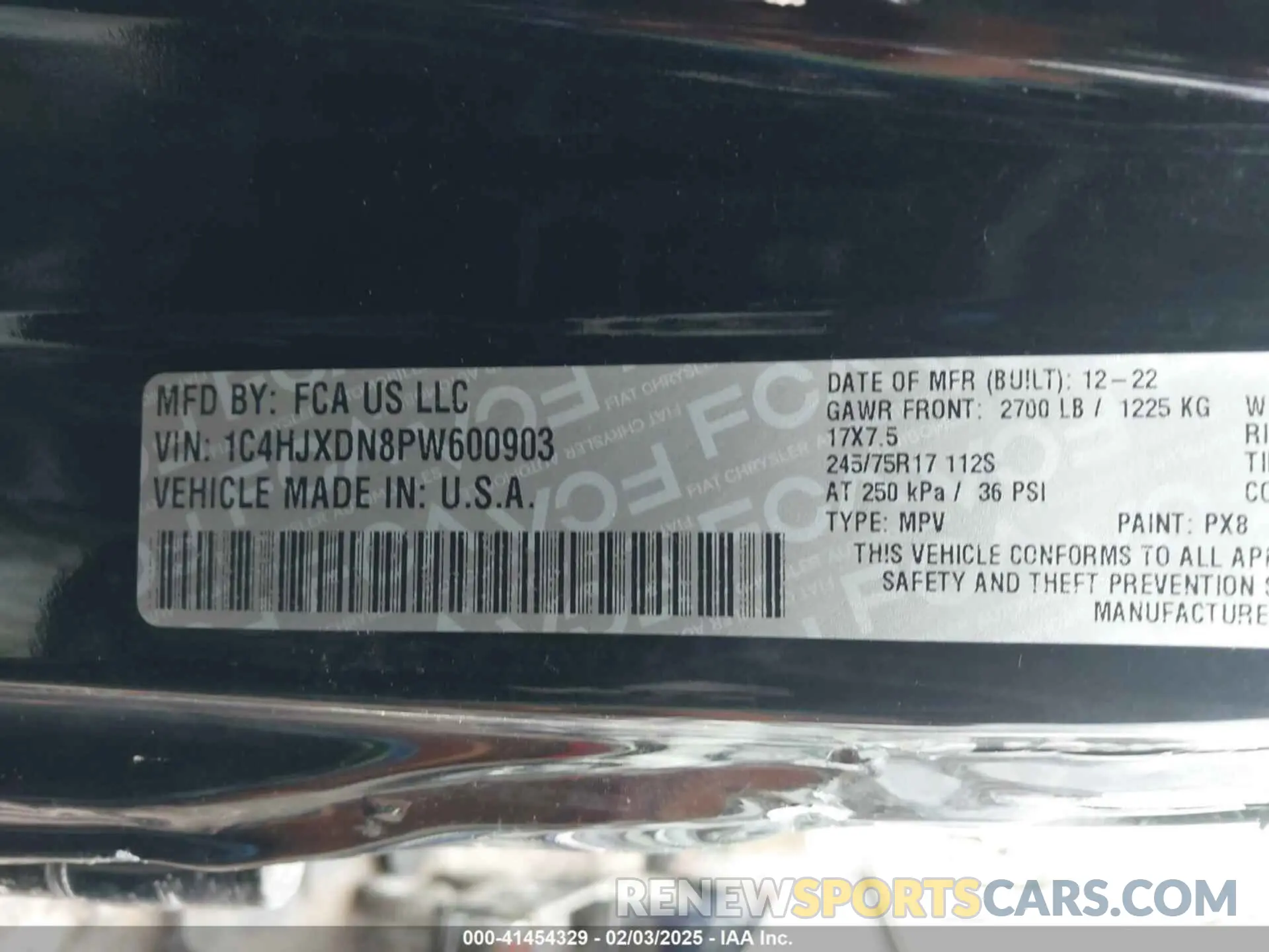9 fotografías del automóvil dañado 1C4HJXDN8PW600903 JEEP WRANGLER 2023