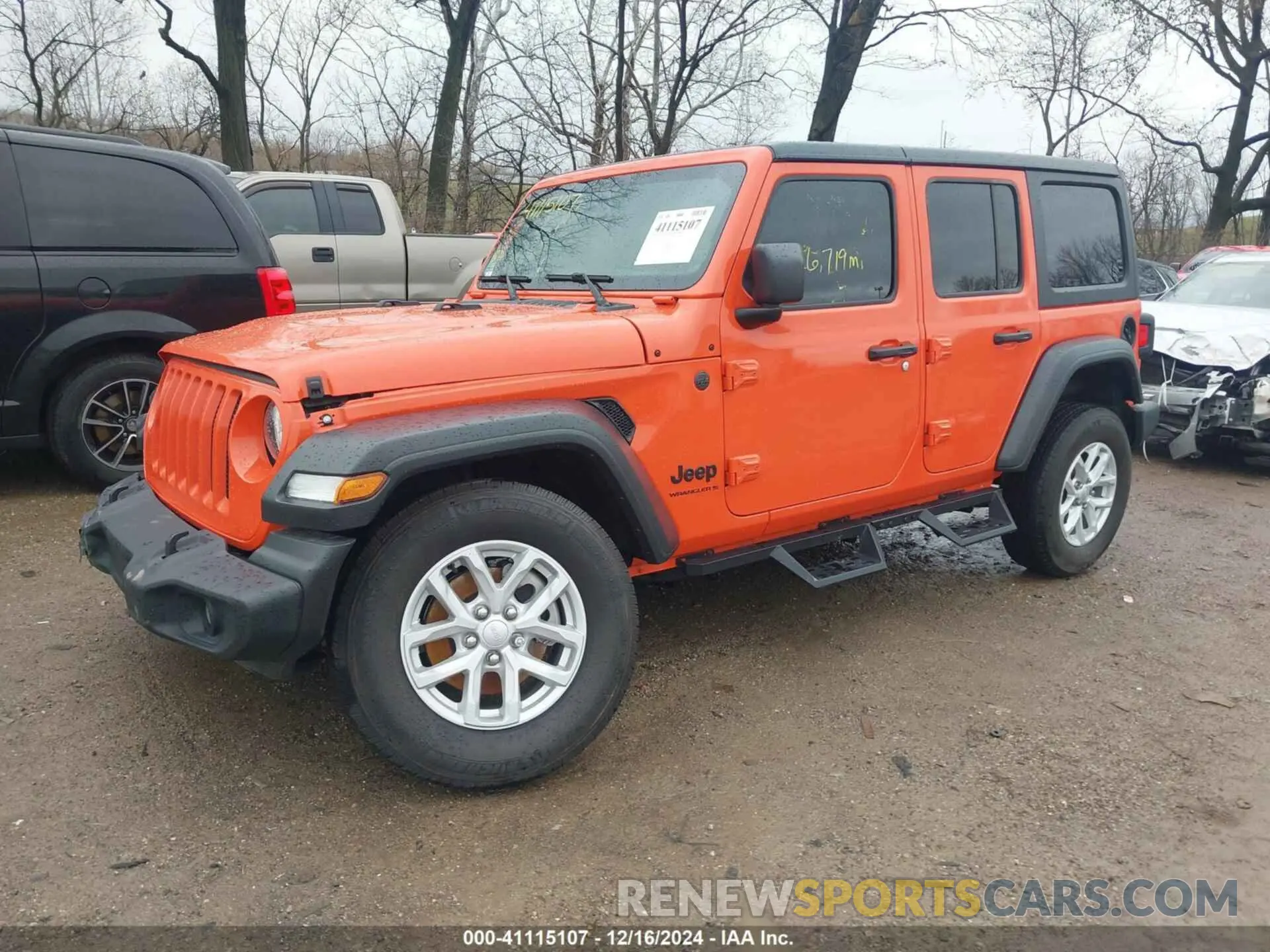 2 fotografías del automóvil dañado 1C4HJXDNXPW678356 JEEP WRANGLER 2023
