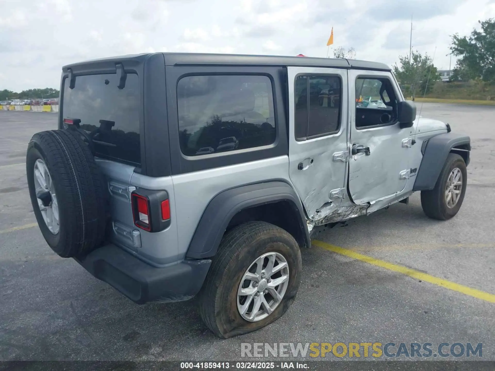 4 fotografías del automóvil dañado 1C4HJXDNXPW702199 JEEP WRANGLER 2023