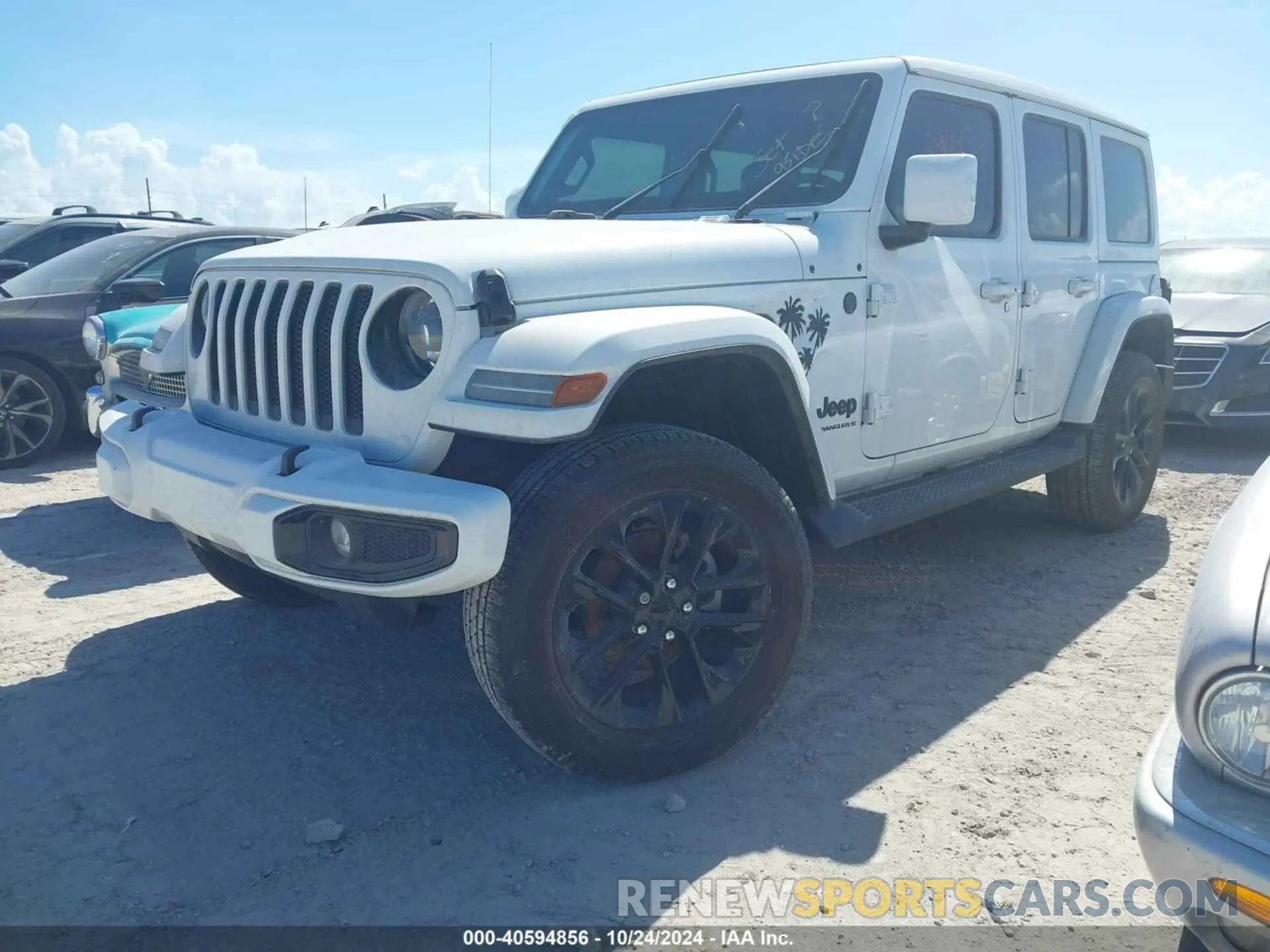 2 fotografías del automóvil dañado 1C4HJXEG1PW510184 JEEP WRANGLER 2023