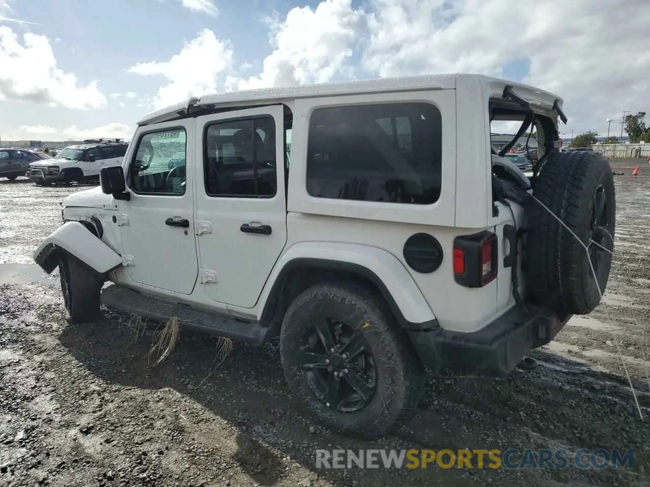 2 fotografías del automóvil dañado 1C4HJXEG5PW581632 JEEP WRANGLER 2023